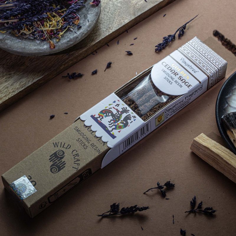 Golden Cedar i Kadulja Štapići od Smole za Pročišćavanje 30g
