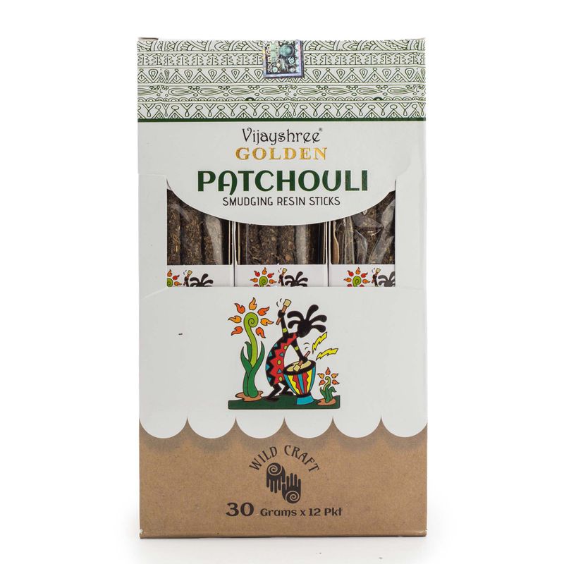 Golden Pačuli Štapići od Smole za Pročišćavanje 30g