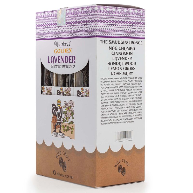 Golden Lavanda štapići od smole za pročišćavanje 30g (6/kom)