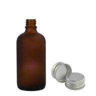 30ml matirano jantarna staklena bočica s kapaljkom i aluminijskim poklopcem
