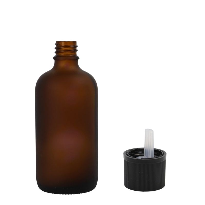 30ml Mat jantarna staklena bočica s kapaljkom i sigurnosnom kapicom