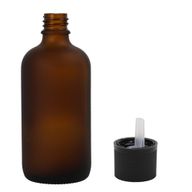 50 ml matirano jantarno staklena bočica s pipetom i kapicom otpornom na djecu
