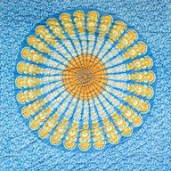 Sarong Mandala - Plava i Narančasta
