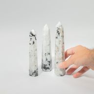 Šesterostrani obelisk sa šiljkom, cca 17 cm - Dugin mjesečev kamen