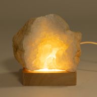 8 cm kvadratni drveni USB LED stalak - Hladno/Toplo/Dnevna svjetlost