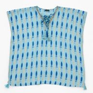 Nomad Sari na Med kolekciji - Kaftan - tirkizno plavi jak riblji uzorak