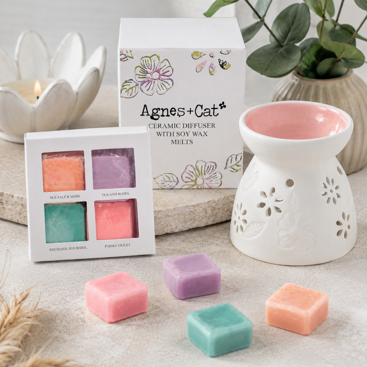 Agnes + Cat keramičke aroma-lampe za mirisni vosak