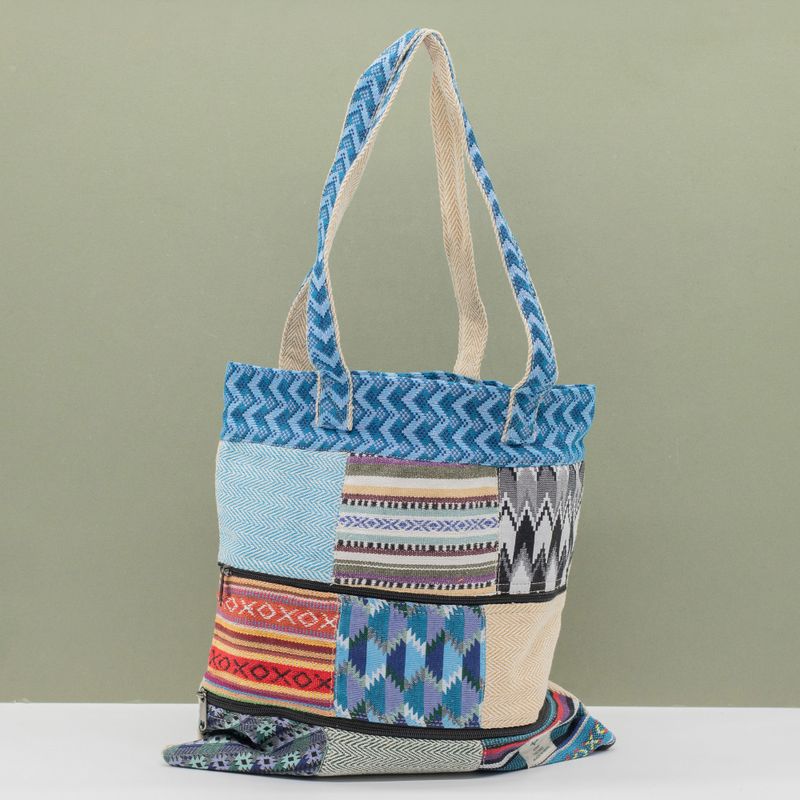 Patchwork Kathmandu torba za nošenje - Dhaka dizajn (37x38 cm)