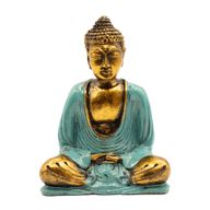 Tirkizno-plava i zlatna Buddha - Srednje veličine