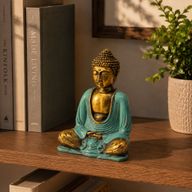 Tirkizno-plava i zlatna Buddha - Srednje veličine