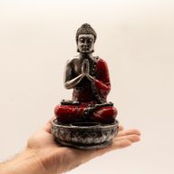 Buddha svijećnjak - crveni - srednji