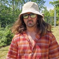 Šešir za festival s zakrpama od konoplje i pamuka - boho stil - prirodna boja