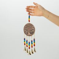 Indijski zvončići - Med Drvo života - Perle čakre - 5 zvona - 10x36cm