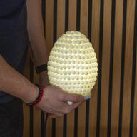 Boho lampa od morskih školjki - Buting Shell Oval - 15cm