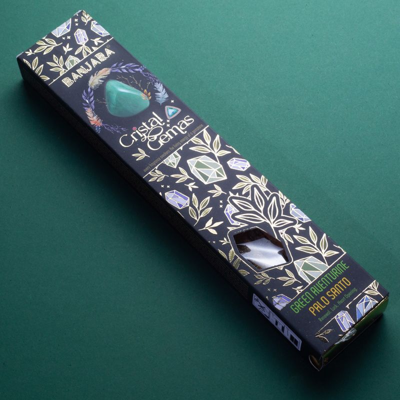 Banjara Kristalni dragulji - Zeleni aventurin Palo Santo