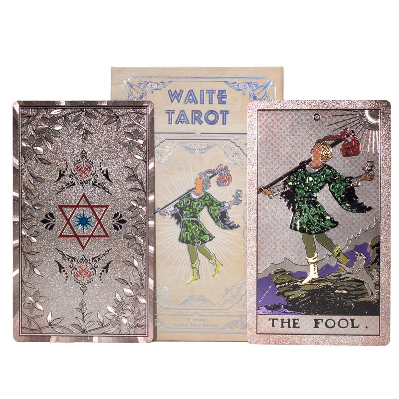 Set tarot karata Waite sa srebrnom folijom - uz priručnik