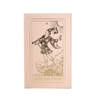 Ružičasta kutija s rubin folijom za tarot karte - set poklon kutija s priručnikom