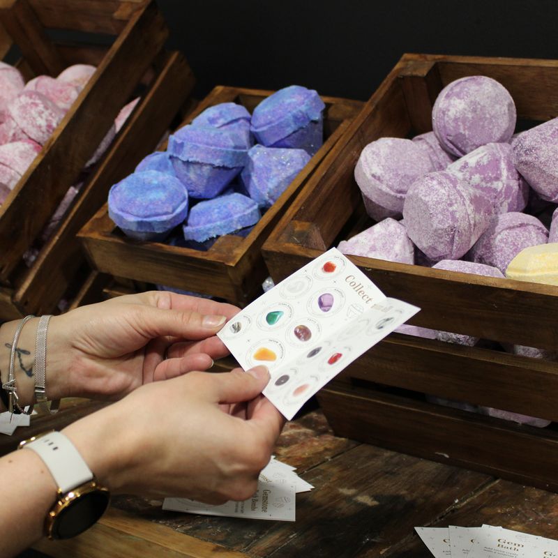 Početni paket bombi za kupanje s draguljima - smeđe kutije