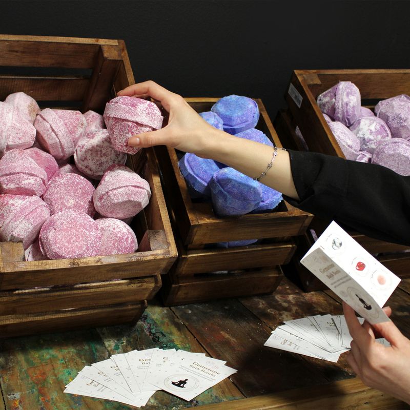 Početni paket bombi za kupanje s draguljima - smeđe kutije