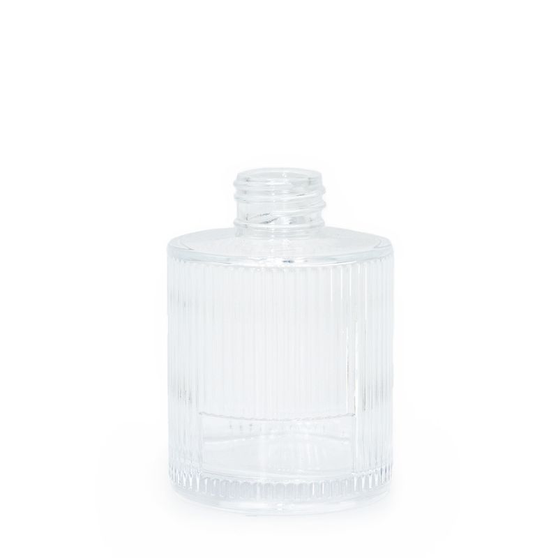 150ml rebrasta okrugla bočica difuzora za štapiće (grlić promjera 28 mm) - prozirna