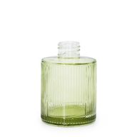 150 ml rebrasta okrugla bočica za difuzor s štapićima (vrat 28 mm) - dimno zelena