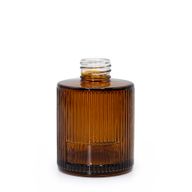 150ml rebrasta okrugla bočica za difuzor s štapićima (vrat promjera 28 mm) - jantar