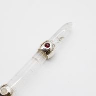 Nebeski štap s prizmom - ametist pokretna kristalna sfera štap od kvarca - 12 cm