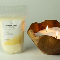 Mirisni pijesak za svijeće - Mocha smeđa - crveni kristal - 300 g