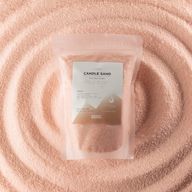 Mirisna svijeća od pijeska - taupe-narančasta - kobalt - 300 g