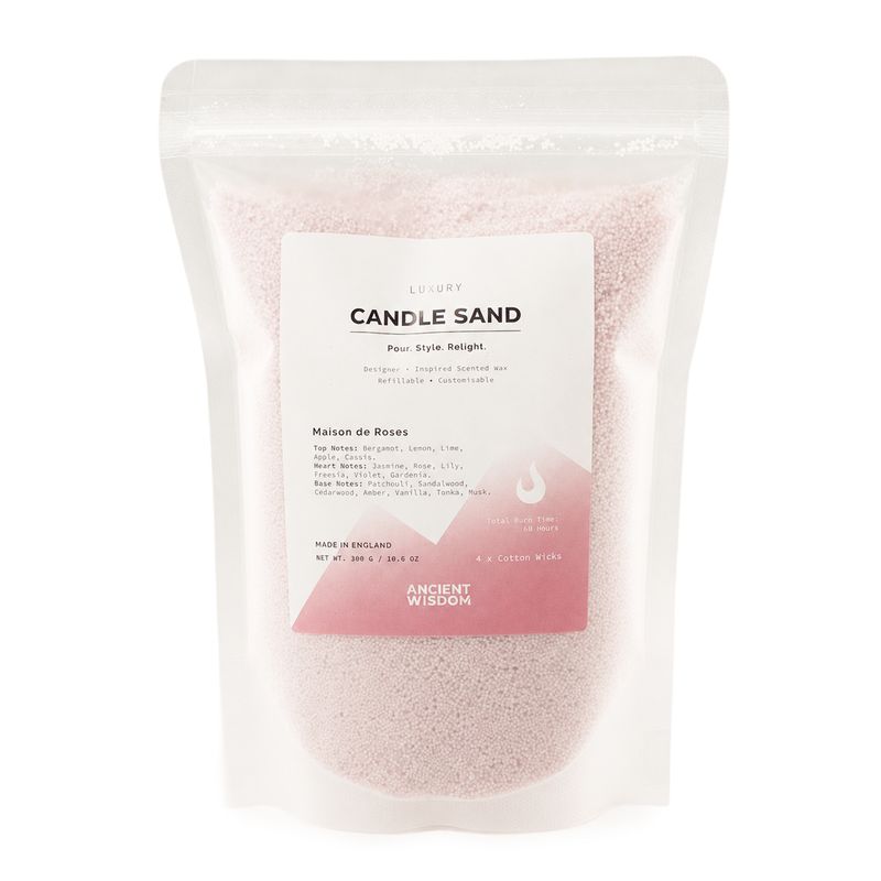 Mirisna svijeća od pijeska - Dusty Rose - Maison de Roses - 300 g