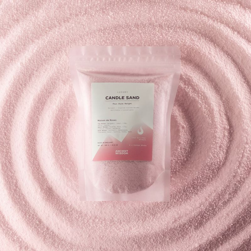 Mirisna svijeća od pijeska - Dusty Rose - Maison de Roses - 300 g