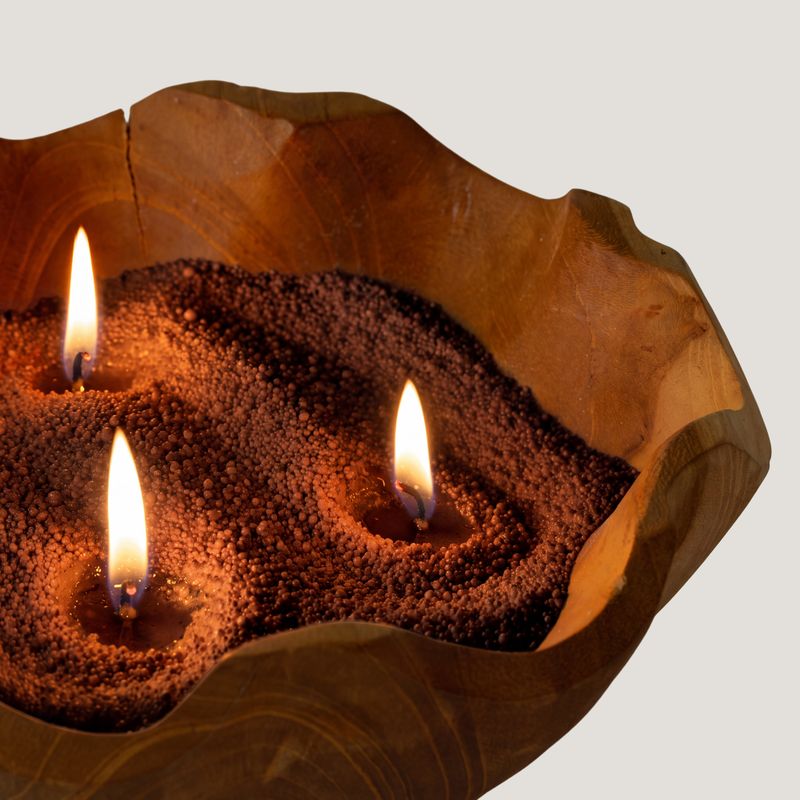 Mirisni pijesak za svijeće - Mocha smeđa - crveni kristal - 300 g