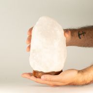 Kristalna stijena himalajska solna lampa - približno 1,5 - 2 kg
