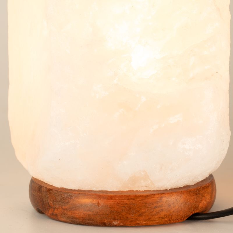 Himalajska solna lampa od kristalne stijene - i baza približno 3-5 kg