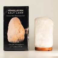 Himalajska solna lampa od kristalne stijene - i baza približno 3-5 kg