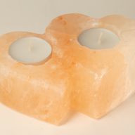 Dvostruko srce solni svijećnjak 1 kg