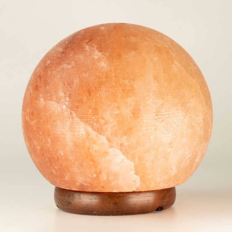 Solna lampa kugla - velika drvena baza 3-4 kg
