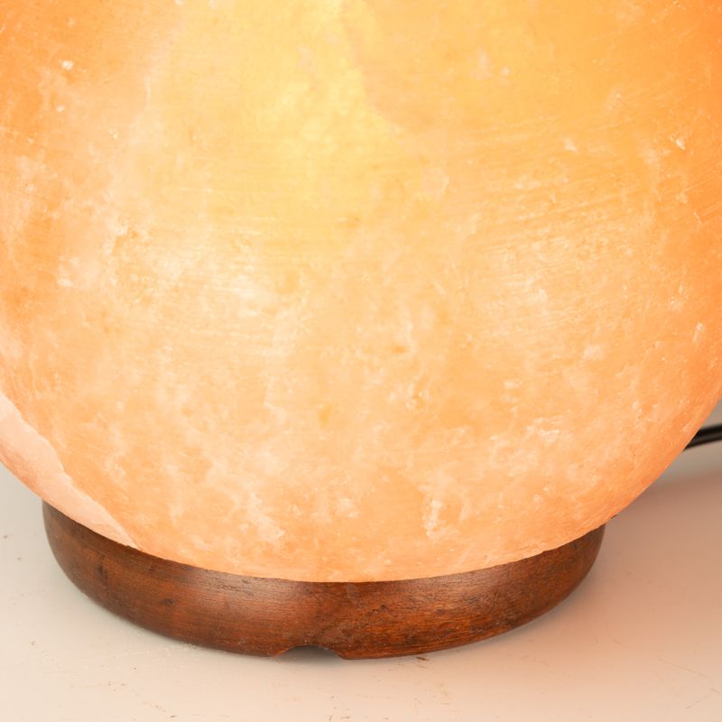Solna lampa kugla - velika drvena baza 3-4 kg