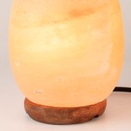 Solna lampa u obliku jajeta - drvena baza