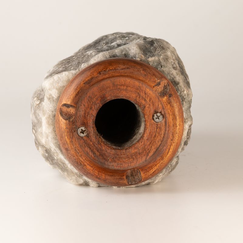 Siva himalajska prirodna solna lampa - 3-5kg