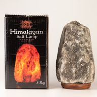 Siva himalajska prirodna solna lampa - 3-5kg