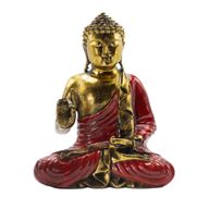 Crveno-zlatni Buda - Ekstra velik 30 cm - Abhaya Mudra (Bez straha)