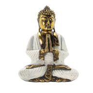 Bijela i zlatna Buda - Ekstra veliki 30 cm - Namaste (Dobrodošli)