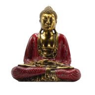 Crveni i zlatni Buda - Ekstra veliki 40 cm - Duyana Mudra (Meditacija)