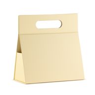 Kutija za darove u ravnom paketu - ručna kutija (20x10x20 cm) - slonovača