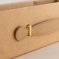 Ravna kutija za darove - Oblik kutije za vino (33,5 x 10 x 10,5 cm) - Smeđi kraft