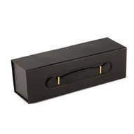 Ravna kutija za poklon - Oblik kutije za vino (33,5 x 10 x 10,5 cm) - Crna