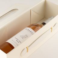Kutija za poklon u ravnom pakiranju - Oblik vinske kutije (33,5 x 10 x 10,5 cm) - Bijela