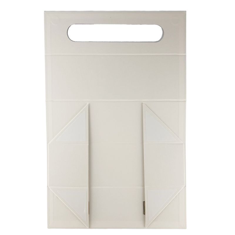 Kutija za poklon u ravnom pakiranju - Oblik vinske kutije (33,5 x 10 x 10,5 cm) - Bijela