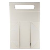 Kutija za poklon u ravnom pakiranju - Oblik vinske kutije (33,5 x 10 x 10,5 cm) - Bijela